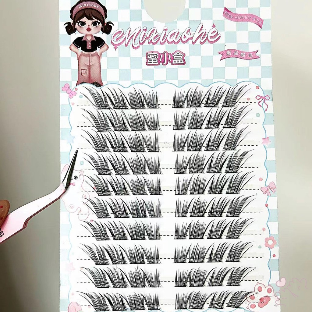 Cụm lông mi không keo 3D DIY - Wispy Fluffy Lash Extension cho các bữa tiệc du lịch