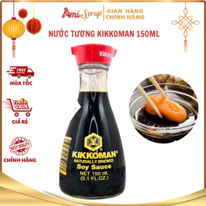 Nước Tương Kikkoman Soy Sauce Dispenser 150ml, Gia Vị Nấu Ăn Chuẩn Vị Nhật, Chai Thủy Tinh Cao Cấp