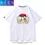 Demon Slayer Cuộn Dây Trẻ Em Mill Nguyên Chất Cotton Áo Thun Nam Hai Chiều Nữ Mùa Hè Rời Tay Ngắn Sinh Viên Rời Quần Áo