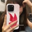 Ốp Điện Thoại QYJS Bướm Đỏ Thích Hợp Cho IPhone 7 8 PLUS 11 12 PRO 17 AIR 16 15 14 13 ProMax XR XSMAX Phim Vỏ Cứng Bán Chạy