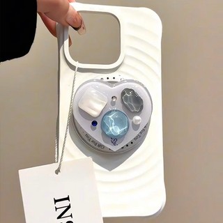 Ốp điện thoại hút từ tính bằng silicon lỏng sang trọng Boyang Gem Love cho iPhone17 16 15 14 13 12 11 Pro Max Bảo vệ Camera chống sốc Vỏ mềm chống rơi