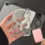 Giá đỡ thẻ từ tính điện thoại STABFOAM, chống trầy xước đơn giản cho ví MagSafe, Túi đựng thẻ điện thoại màu trơn Acrylic trong suốt sáng tạo cho 17 16 15 14 13 12 11