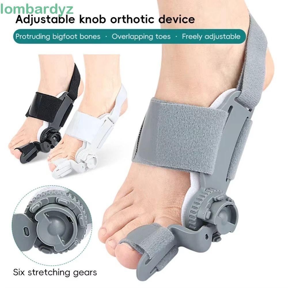 LOMBARDY Bunion Corrector, Máy duỗi ngón chân lớn Valgus có thể điều chỉnh, Cố định ngón chân Di chuyển gãy xương Hỗ trợ khớp Xoay được Nẹp chỉnh sửa chân ngoài trời