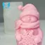 2 Chiếc Ông Già Noel Ôm Bông Tuyết Khuôn Silicon DIY Cây Giáng Sinh Ông Già Nến Thơm Thạch Cao Xà Phòng Nhựa Khuôn Nhà Thủ Công