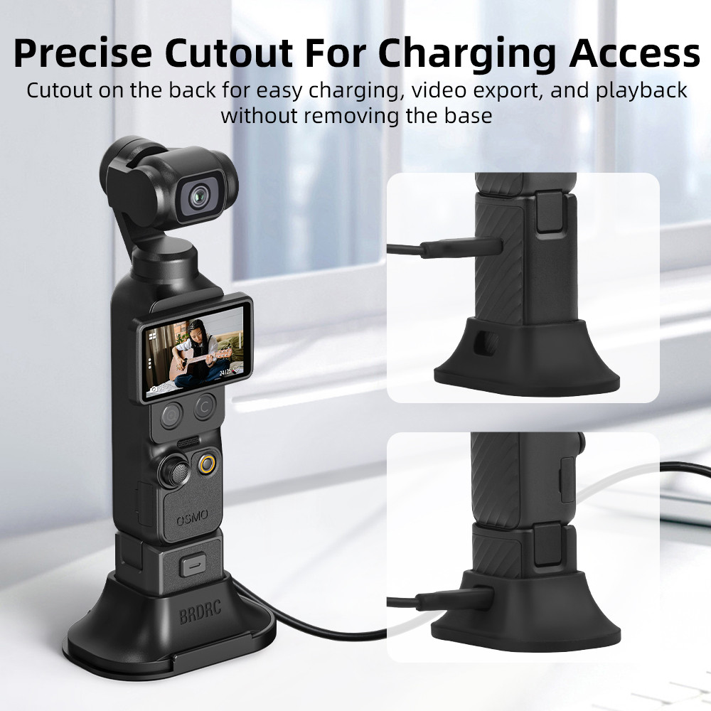 Dành Cho DJI OSMO POCKET4 / 3 gimbal Để Bàn Đế Silicon Xe Hơi Phát Trực Tiếp Phụ Kiện Giá Đỡ Cố Định