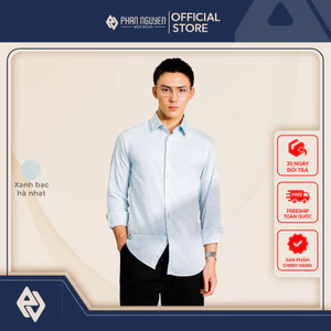 Áo sơ mi hàu nam dài tay Phan Nguyễn, chất liệu cao cấp kháng khuẩn cao, khử mùi tốt SMD.1209