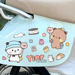 Một 2 Vải Dán Trang Trí Xe Hơi Dán Gấu Dễ Thương Chống Thấm Nước Trầy Xước Khối Cá Tính Dán