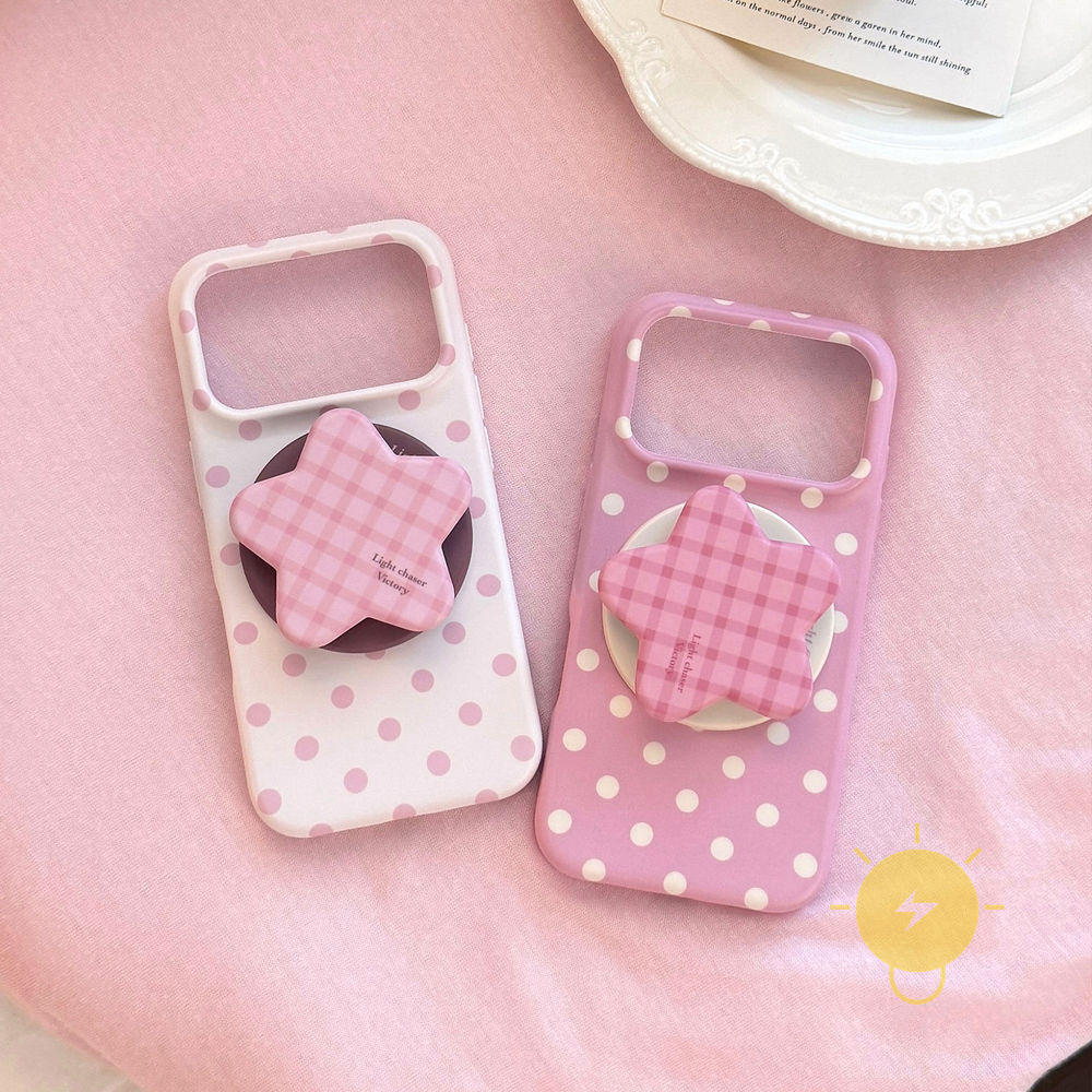 Phone Case For iPhone 17 Pro Max 16 15 14 13 with Griptok TPU Matte Magnetic with Griptok Soft Aesthetic Korean Cute