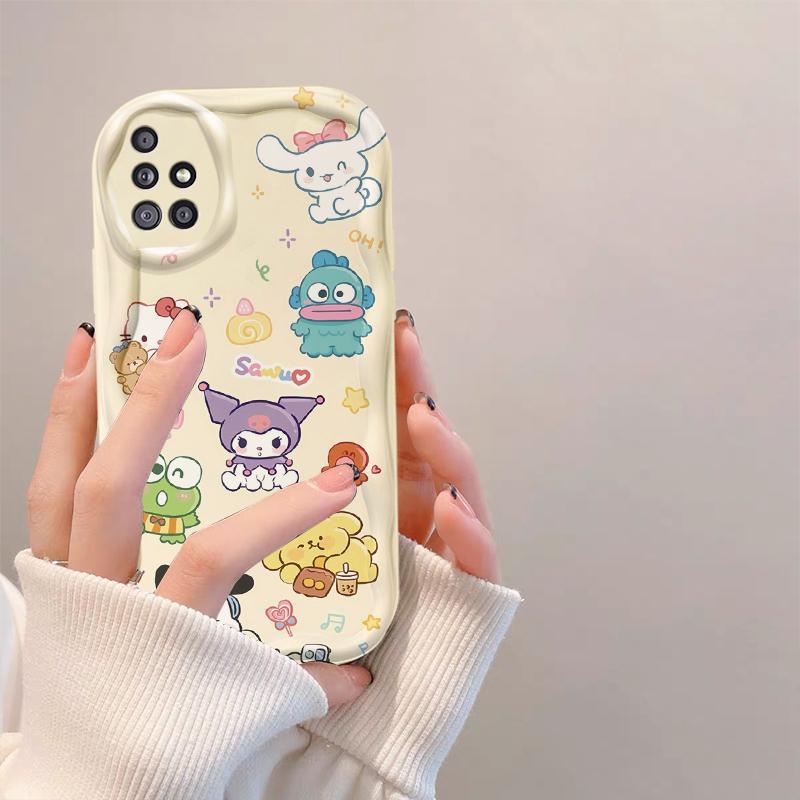 Thích hợp cho Samsung A51 A515F A71 A715F A31 4G 3D Girls Soft TPU Vỏ điện thoại chống sốc khủng long dễ thương