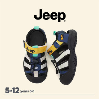 JEEP Giày Sandal Thể Thao Trẻ Em Mùa Hè Thoáng Khí Chống Mài Mòn Bé Trai Bé Gái Khuôn Viên Giày Đi Biển Thường Ngày