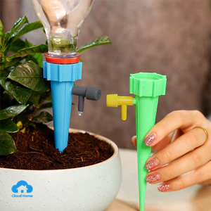 Thiết bị tưới cây tự động cho cây trồng trong chậu, hệ thống tưới nhỏ giọt điều chỉnh được, bình tưới dạng que.