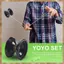 BEBOOYO Bộ Yoyo chuyên nghiệp bằng kim loại mới Yo Yo Yo + Găng tay + 3 dây S2 Yo-Yo Đồ chơi cổ điển Diabolo Quà tặng cho trẻ em