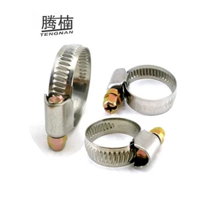 201 Thép không gỉ Phong Cách Đức Họng Vòng Ống Vòng Kẹp Chữ Thập Bán Thép Mạ Kẽm Vòng Ống Xe Kẹp Ống Nước Vòng 9mm