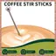 5 Chiếc Có Thể Tái Sử Dụng Swizzle Sticks Cà Phê Khuấy Đồ Uống Thanh Khuấy Bằng Thép Không Gỉ Cocktail Swizzle Stick Bạc Thẳng Rod Blender (R F C V)
