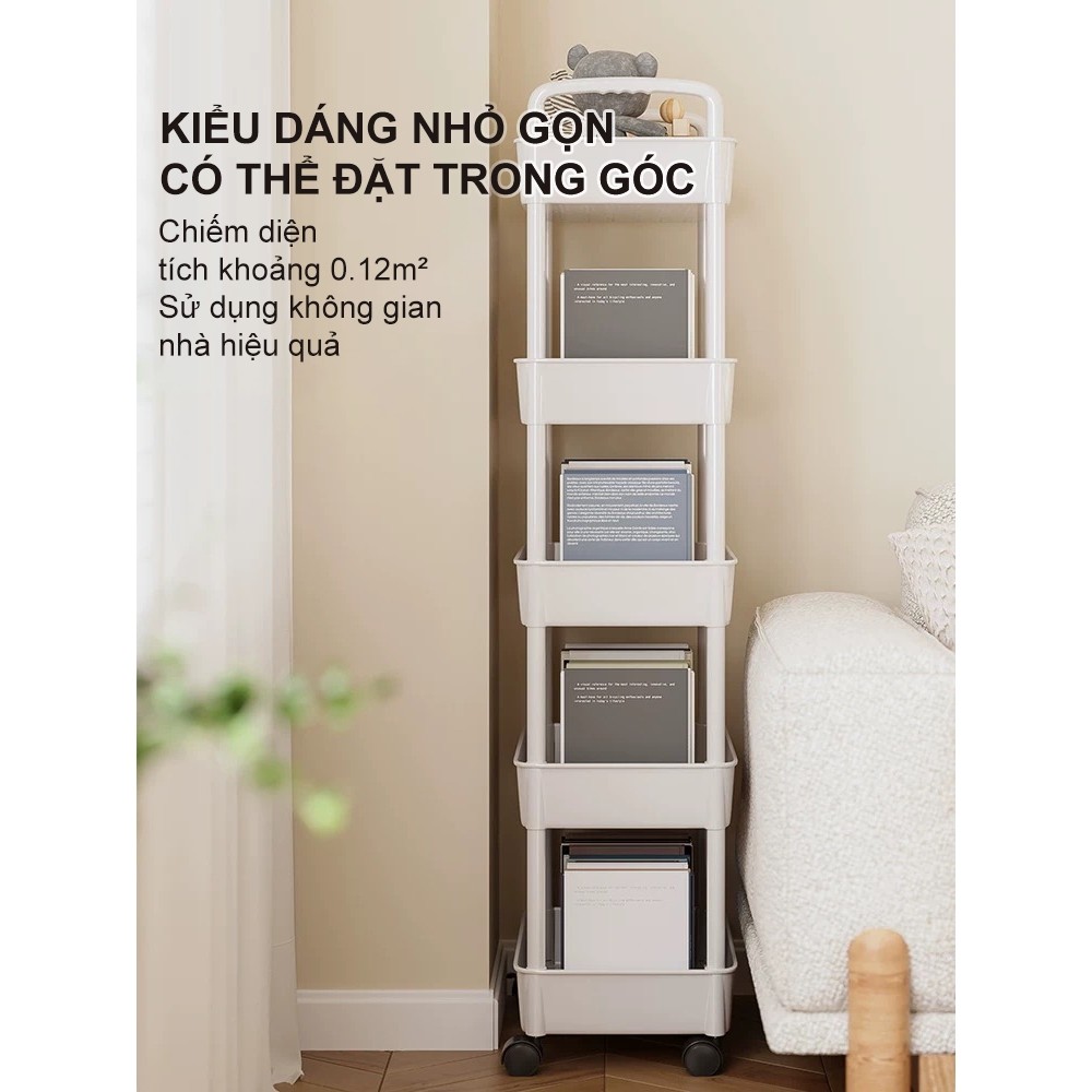 Xe Đẩy Spa Chắc Chắn Kệ đựng đồ đa năng Xe đẩy đựng đồ khả năng chịu tải mạnh mẽ