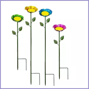 Cốc tưới nước ong 4 miếng Hình hoa Dụng cụ nuôi ong Bồn tắm ong cho sân vườn ngoài trời Sân sau mueadsyvn