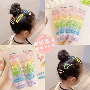 Dopamine Màu Trẻ Em Nổ Tóc Gãy Bé Gái Không Làm Tổn Thương Tóc Bé Gái Mũ Đội Đầu BB Kẹp Tóc Cô Gái QOV6