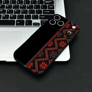 TP-2 Ukraine Họa Tiết Trang Trí Ốp Lưng Điện Thoại IPhone 17 16 15 14 13 12 11 Pro Max Plus Mini Đen Mờ Vỏ Mềm Funda