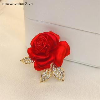 Trâm Cài Hoa Hồng Đỏ Thiết Kế Tinh Tế, Phù Hợp Làm Phụ Kiện Thời Trang