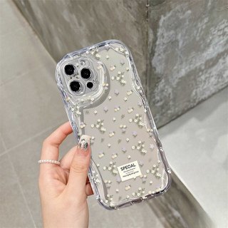Ốp Điện Thoại Di Động Cho VIVO V70 FE Y05 V60 Lite Ốp Lưng Hoa Dễ Thương Thực Vật Hoa Thời Trang Kem Trong Suốt Vồng Cạnh Chống Sốc Chống Rơi Họa Tiết Silicon Bảo Vệ Camera Mềm Mại