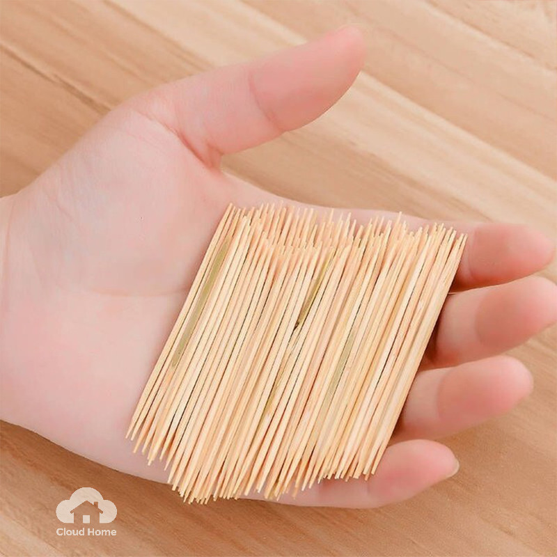 🌤️COD🌤️60 /140 Gói tăm trúc xỉa răng, ăn hoa quả gia dụng, tăm tre hai đầu