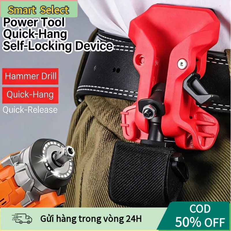 【COD】Kẹp đai dụng cụ điện treo hông đa năng, kẹp giữ mũi khoan và máy khoan, độ cứng ca, dùng mọi loại thắt lưng.