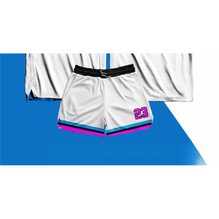 Áo và Quần Short Bóng Rổ Unisex Màu Trắng Thoáng Khí - Tên & Số Tùy Chỉnh Miễn Phí