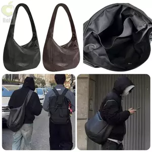 Túi đeo chéo nam ROLY​​, Túi đeo vai dung tích lớn phong cách cổ điển, Chất lượng cao​​ Túi Messenger thông thường xếp ly nhẹ dành cho nam và nữ