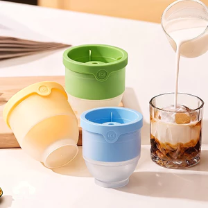 🌤️COD🌤️Khay làm đá viên tròn khuôn làm đá silicone dẻo đá viên lớn không mùi chất liệu an toàn thực phẩm