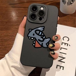 Ốp lưng iPhone hình cá mập silicone lỏng mềm - iP 7/8/X/XS/11/12/13/14/15/16/17/Plus/Pro/Max/Air