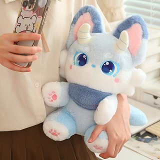 Little Devil Fox Sang Trọng Búp Bê Mềm Ngắn Sang Trọng PP Cotton Dễ Thương Trẻ Em Quà Tặng Sinh Nhật Trang Trí Nhà Phong Cách