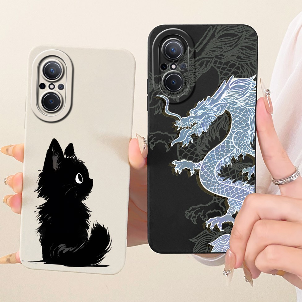 Ốp lưng Huawei Nova 9SE JLN-LX1 JLN-LX3 Vỏ Huawei Nova 9 SE Phim hoạt hình thời trang Vỏ điện thoại silicon vẽ ngộ nghĩnh dễ thương