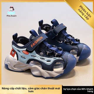 Dép sandal bé trai mùa hè - mũi kín chống trượt đế mềm thoáng khí phong cách năng động cho bé
