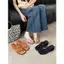 TT Phiên Bản Hàn Quốc Dây Đeo Bện Flip-Flops Nữ Mùa Hè Nêm Gót Lật-Flops Tất Cả Trận Đấu Kỳ Nghỉ La Mã