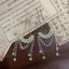 Cổ Retro Thủy Tinh Ngọc Trai Mặt Dây Chuyền và Kẹp Tóc Hình Chữ U Phong Cách Jin, Phù Hợp Để Tôn Vẻ Đẹp Của Bạn
