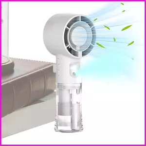 Quạt phun sương di động có thể sạc lại USB Quạt làm mát mạnh mẽ có sương mù cho du lịch ngoài trời trong nhà, cắm trại lyuvn