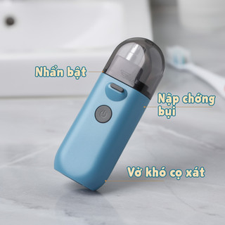 Tông Đơ Cắt Tóc Mũi Điện USB C Sạc Dual Edge Blade Màn Hình Kỹ Thuật Số Di Động Nam Nữ