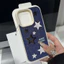 Sáng Tạo Cá Tính Thêu Họa Tiết Sao Da Tương Thích Cho IPhone 11 16 17 15 14 13 12 Pro Max Air XS XR X MAX 7Plus 16 15 14