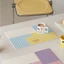 thảm trải bàn ăn da pu chống thấm nước họa tiết caro phong cách dopamine thảm lót bàn làm việc bàn di chuột trang trí phòng ngủ