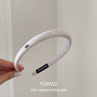 Băng đô retro màu trơn và kẻ sọc, phong cách ngọt ngào