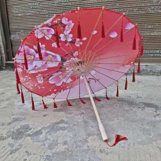 Hanfu cổ cosplay múa ô lụa từ vải lụa dầu giấy - Đạo cụ lý tưởng cho chụp ảnh và streamer