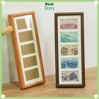 Khung trưng bày tiền xu NOOKSTORY bằng gỗ, đồ trang trí tranh thư pháp, khung cảnh tăng may mắn