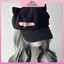 MYPANDA Tai Mèo Nữ Bông Tai Kẹp Gothic Gothic Gothic Gothic Gothic Beret Y2K Bé Gái Steampunk Punk Dây Kéo Mũ Chống Nắng Handmade.