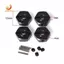 Bộ chuyển đổi nâng cấp xe RC Lục giác 12mm cho xe tải Mini 1 / 18 Bộ phận nâng cấp xe RC màu đen