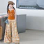 Áo yếm mùa hè cho bé gái Phong cách mới cho trẻ em Áo không tay cổ chữ V in hình hoạt hình