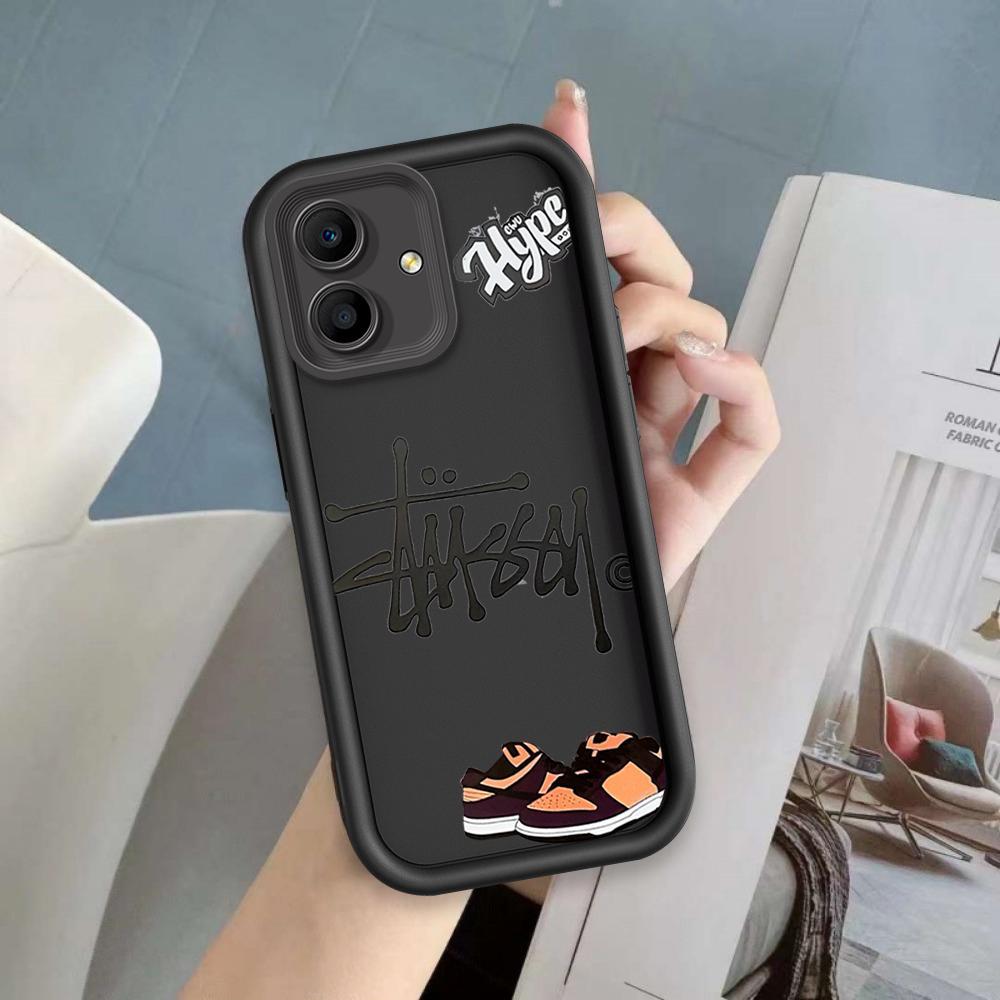 Ốp Lưng Cho OPPO A3X 4G 5G A3 NFC 4G 5G Phim Hoạt Hình Silicon Mềm Đáng Yêu Vỏ Điện Thoại TPU Tình Yêu Xu Hướng Giày Thiên Thần Mắt Chống Sốc Ốp Lưng