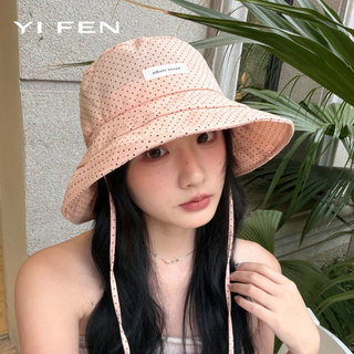 YIFEN Chấm Bi Chống Nắng Xô Mũ Mùa Hè Nữ Rộng Viền Sâu Xô Che Nắng Nhỏ Mũ Chống Nắng