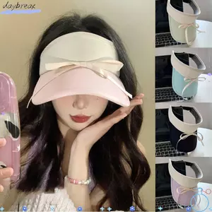 Mũ chống nắng nữ DAYBREAK, Mũ che nắng rỗng thoáng khí nơ, Kem chống nắng thời trang Vành rộng có thể điều chỉnh Mũ chống nắng thể thao mùa hè