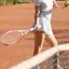 Jfory Bền Hợp Kim Nhẹ Vợt Tennis Pre Strang Tay Cầm Di Động Chuyên Nghiệp Cho Phụ Kiện Tập Tennis