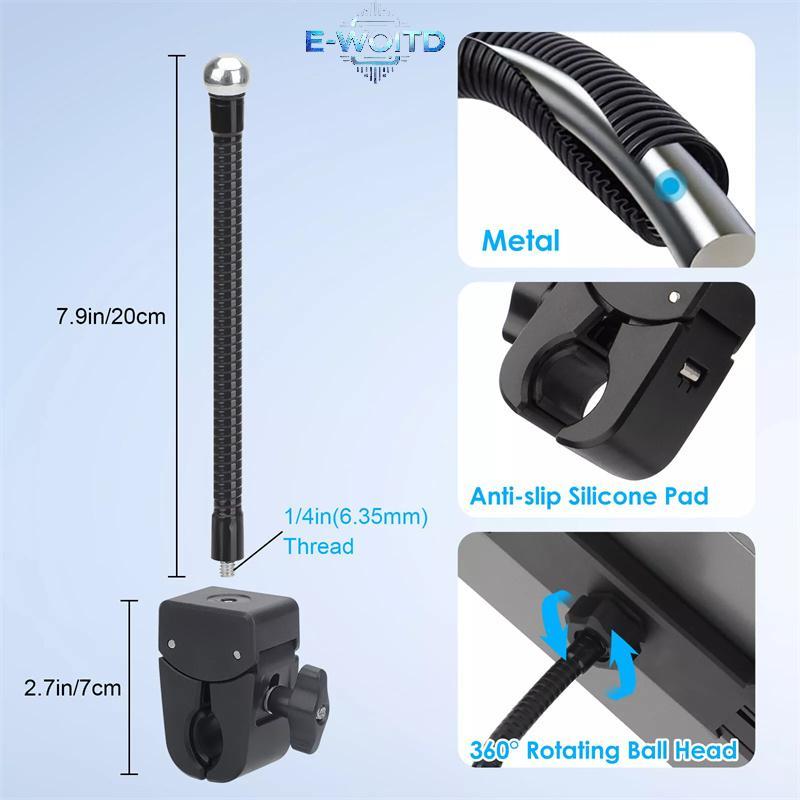 E-WOITD Tay Cầm Máy Tính Bảng Kẹp Gắn Cho 5 Đến 12.9 Inch Xe Máy Xe Đạp Xe Tay Ga Kẹp Điện Thoại Giá Đỡ Cho IPad 12.9 S8 S7 Fe Plus Đứng E-WOITD